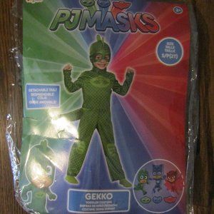 PJ Masks toddlers green Gekko halloween costume 2T